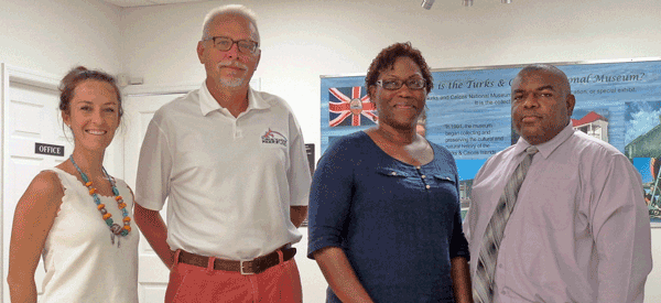 L-R: Amy Avenant, Don Stark, Candianne Williams, Edgar-Howell join forces for reef education