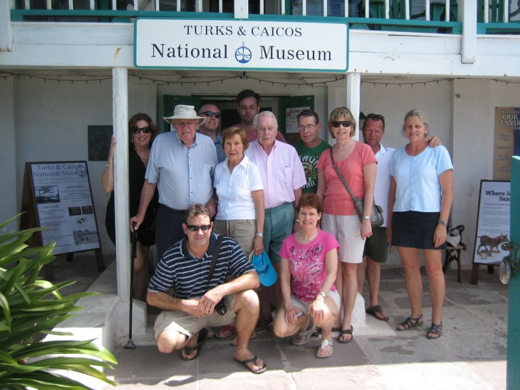 The Manuel Family at the Turks & Caicos National Musem.  Bill Manuel is fourth from the left in the front row.