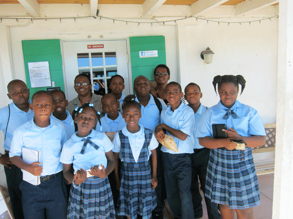 Students from Shining Star Preparatory School after their Museum visit.