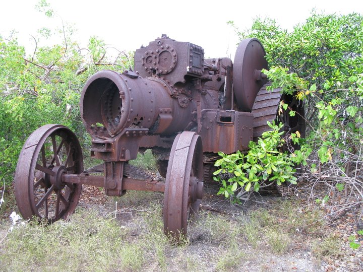 Burrell Steam Traction Engine on West Caicos